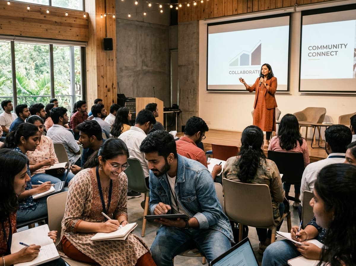 Community innovation space conference and tech collaboration