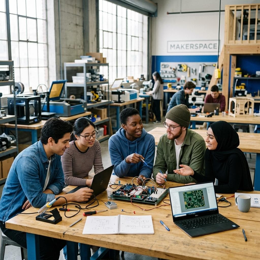 Community members participating together in a FORGE session