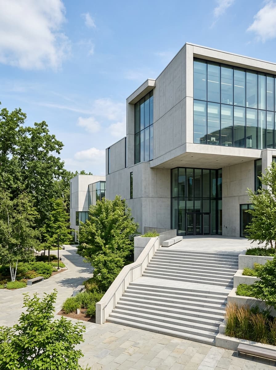 Modern architecture representing strategic focus and precision